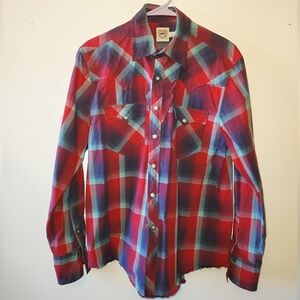 Cinch Men's Red Plaid Western Shirt
